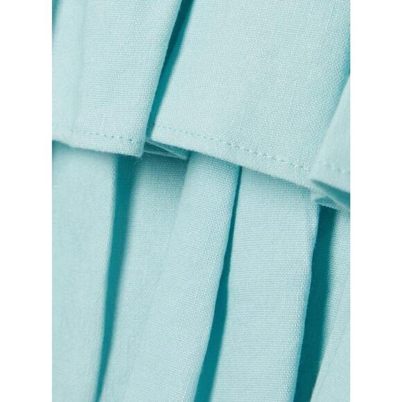 ALICE + OLIVIA Marylynn cropped tiered linen blend top size 8 - Picture 3 of 6